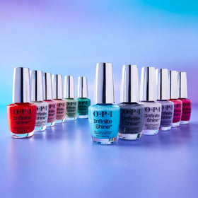 OPI model wearing nails in sunlight showing vibrant, eye-catching benefit