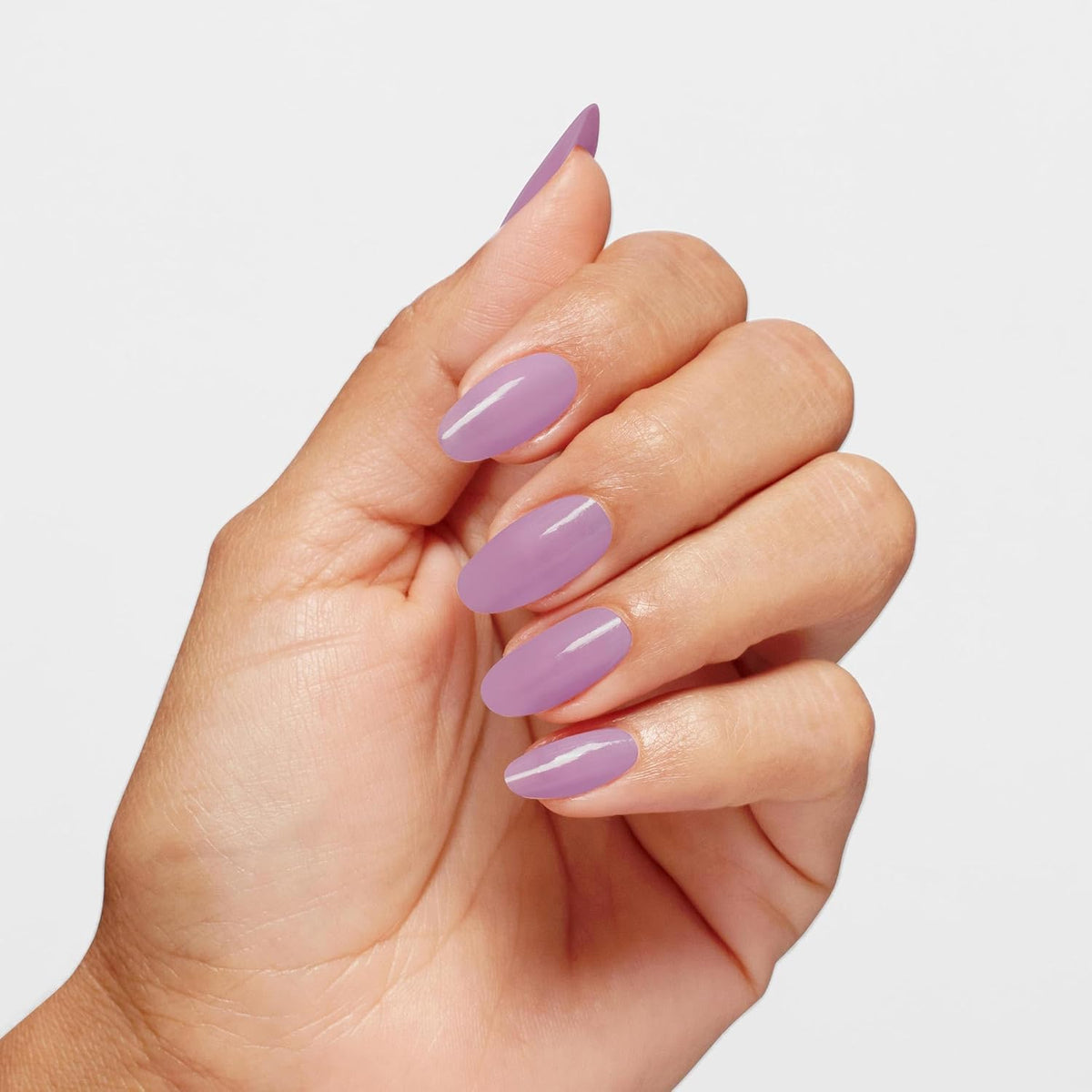 Close-up of OPI lacquer surface showing mirror-like gloss and salon finish