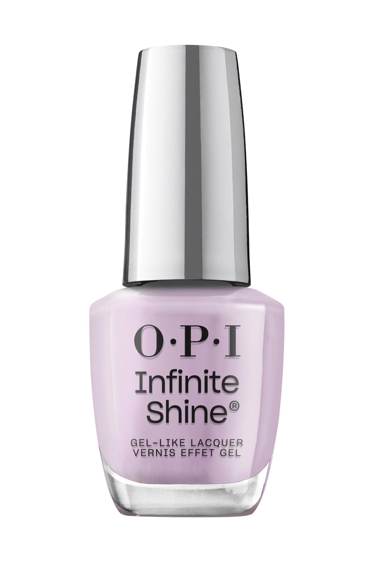 OPI bottle front view showing Last Glam Standing shade and glossy benefit