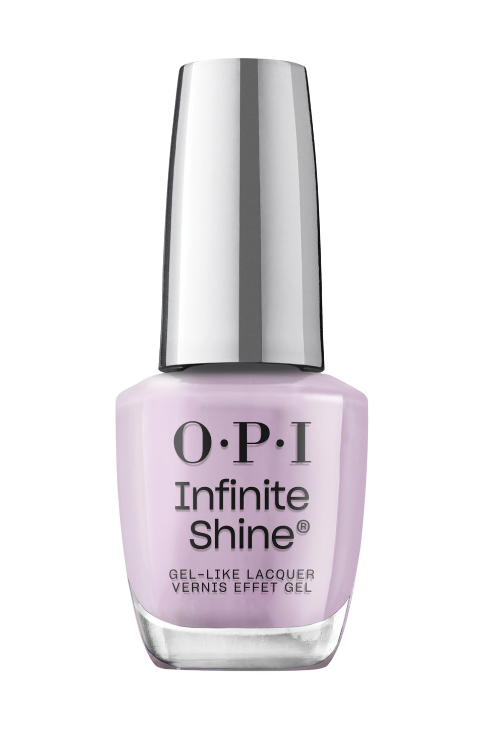OPI bottle front view showing Last Glam Standing shade and glossy benefit