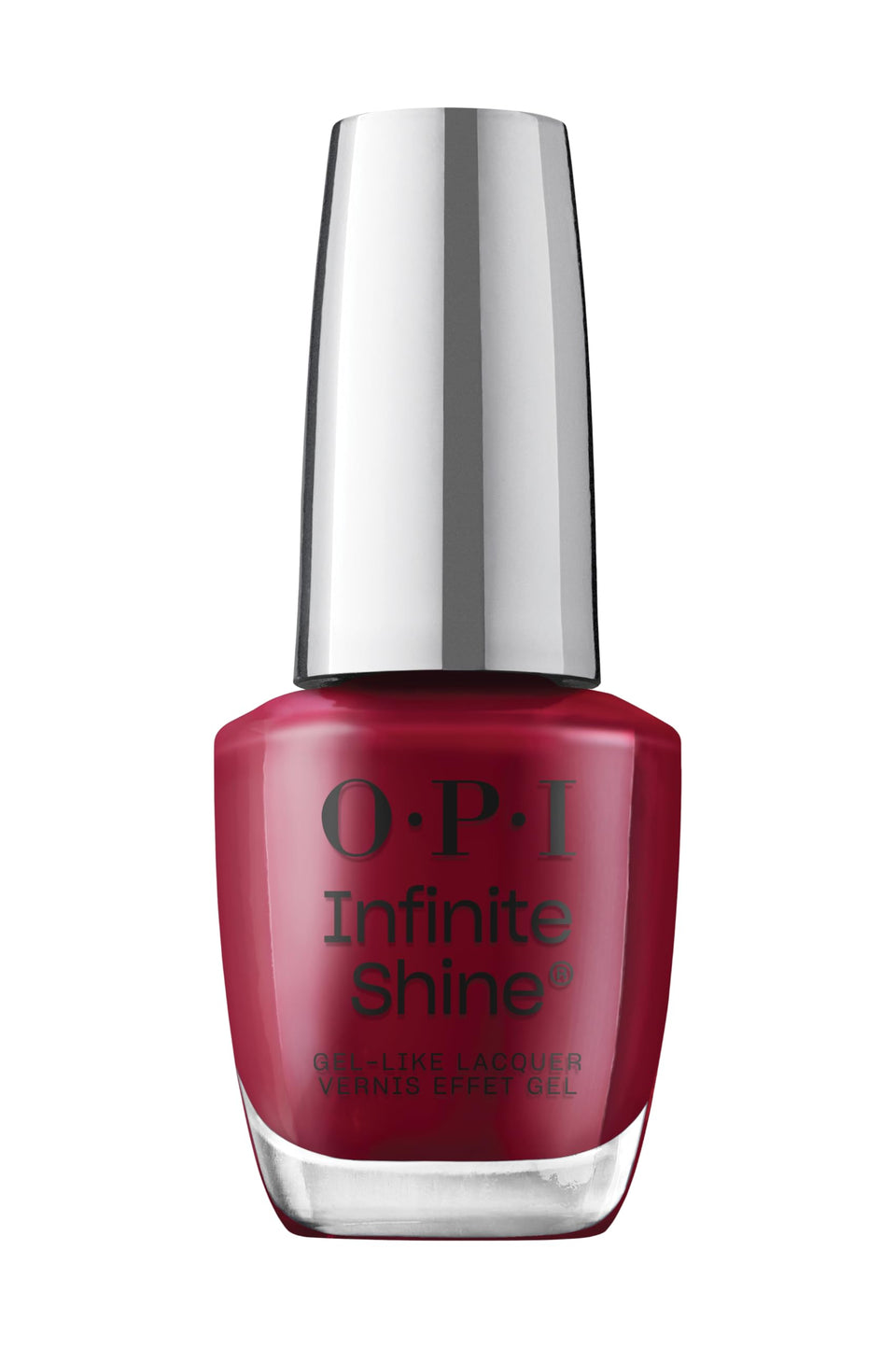 OPI bottle front view showing Malaga Wine glossy finish and color payoff