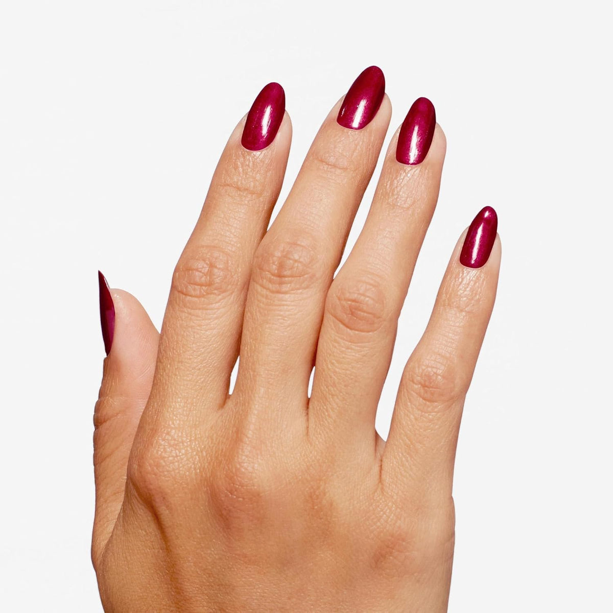 OPI polish on manicured hands in lifestyle scene for salon-look wear