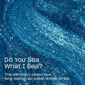 OPI swatch wheel with Do You Sea What I Sea two-coat opacity for color reference