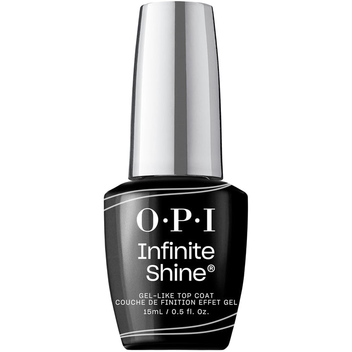 OPI Infinite Shine top coat front bottle showing product and branding for salon shine