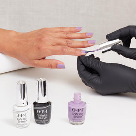 OPI on long nails showcasing statement color and high gloss benefit