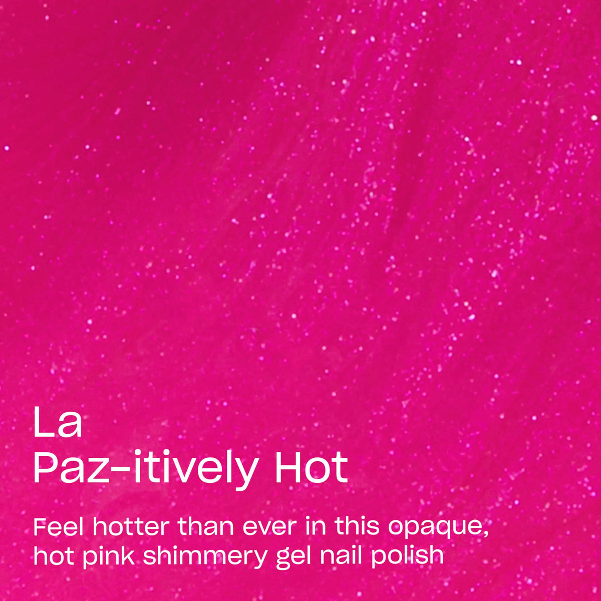OPI close-up brush stroke of La Paz-itively Hot showing smooth even coverage