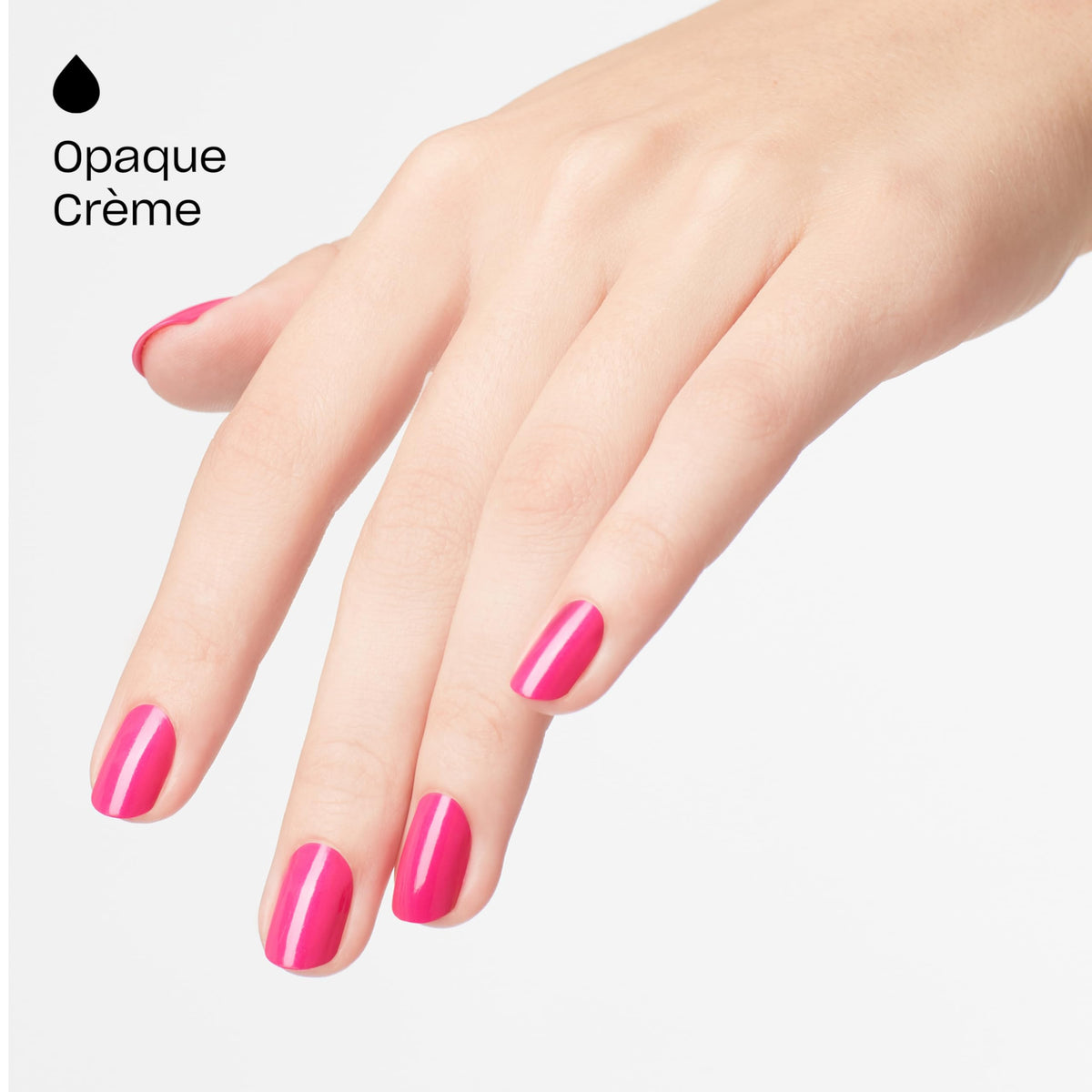 OPI nail swatch set of La Paz-itively Hot displaying true cool-toned pink