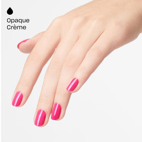 OPI nail swatch set of La Paz-itively Hot displaying true cool-toned pink