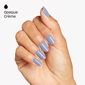 OPI brush stroke close-up revealing smooth crème texture for streak-free application