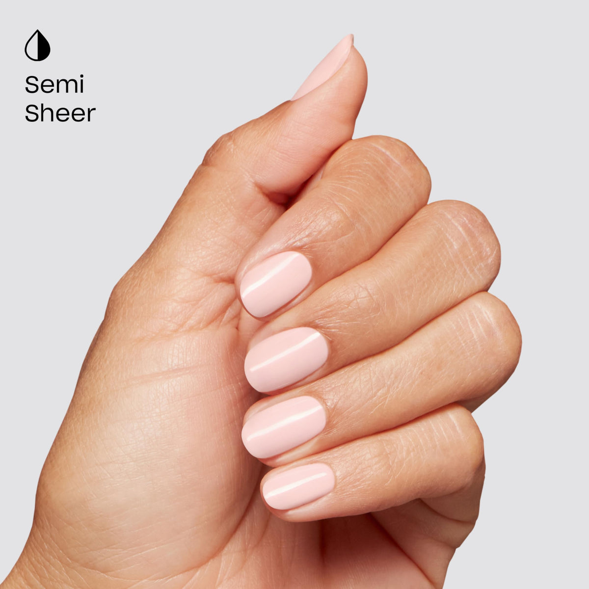 OPI close-up of gel surface texture highlighting even buildable finish