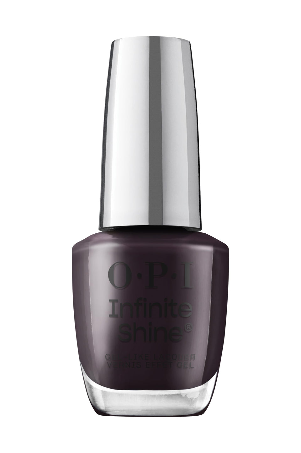 OPI bottle front view showing Lincoln Park After Dark and glossy finish benefit