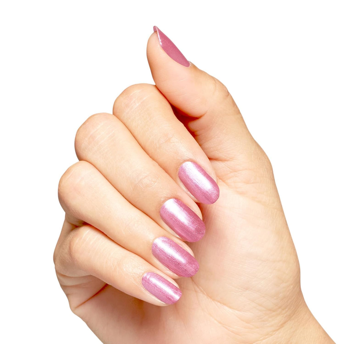 OPI close-up highlighting metallic shimmer and high-shine reflection
