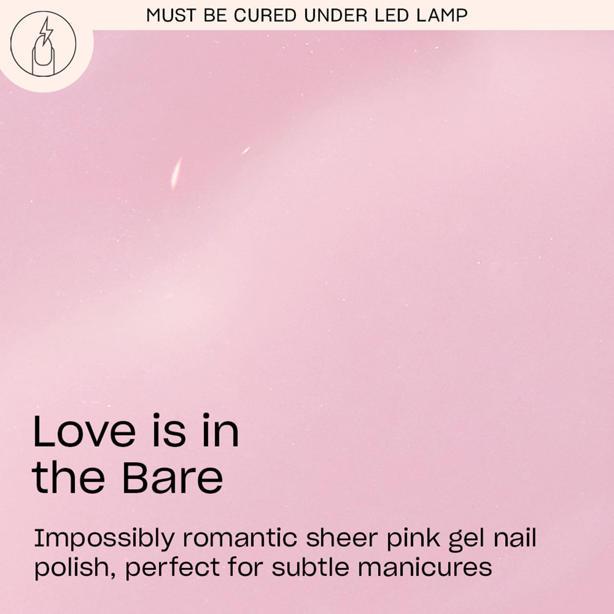 OPI brush stroke of sheer pink demonstrating smooth coverage and color payoff