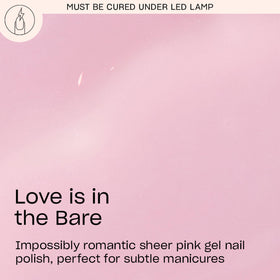OPI brush stroke of sheer pink demonstrating smooth coverage and color payoff