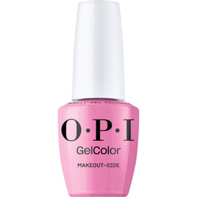 OPI bottle front view showing Makeout-side bright pink and professional finish