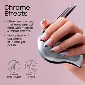 OPI powder texture macro revealing fine particles for smooth reflective coverage benefit