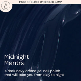 OPI brush close-up with Midnight Mantra showing smooth crème texture benefit