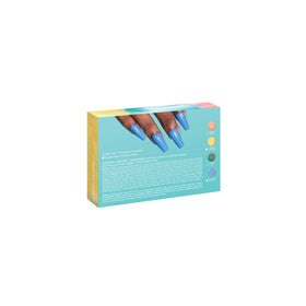 OPI four mini bottles lined up highlighting varied finishes and easy portability
