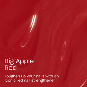 OPI layered application on nail tip showing Tri‑Flex buildable strength benefit