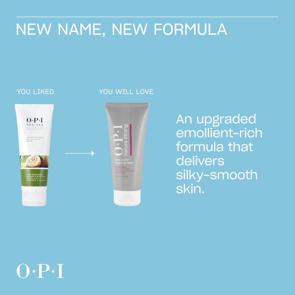 OPI applying cream to hands demonstrating softer skin benefit