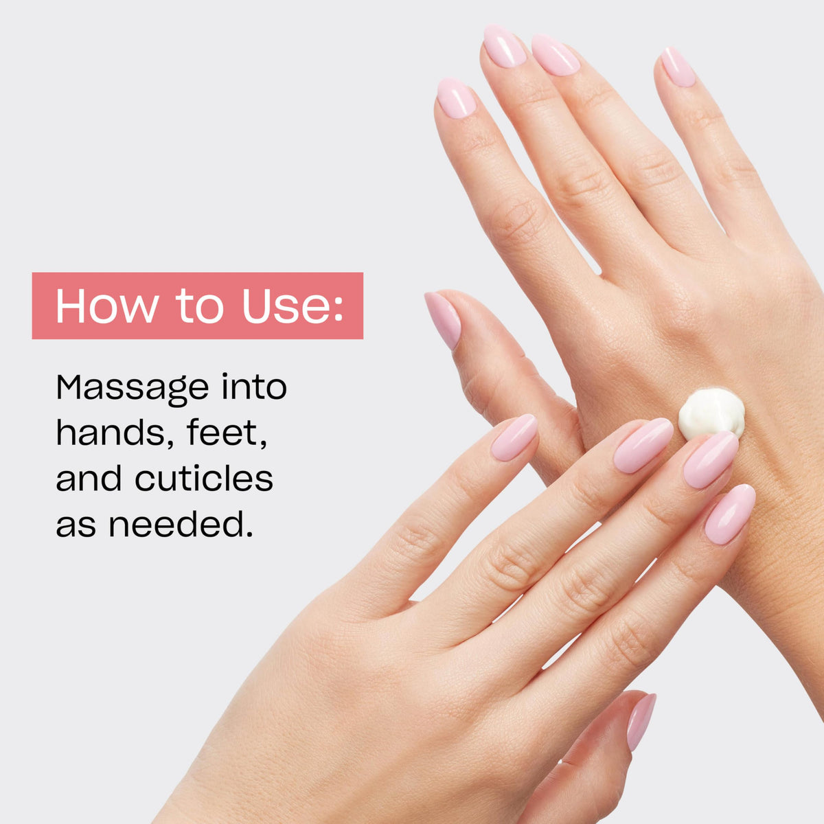 OPI tube next to hand for scale indicating travel-friendly size