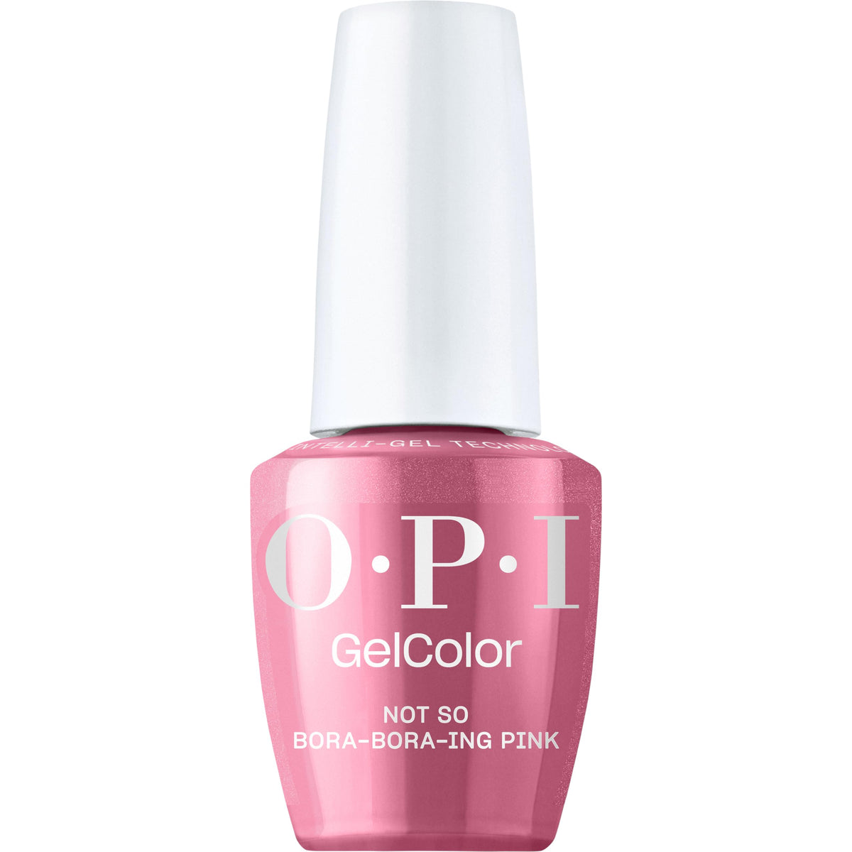 OPI front bottle showing color and glossy finish benefit