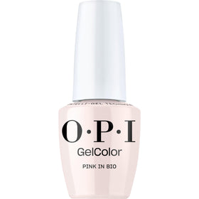 OPI bottle front view showing Pink in Bio and salon-quality finish