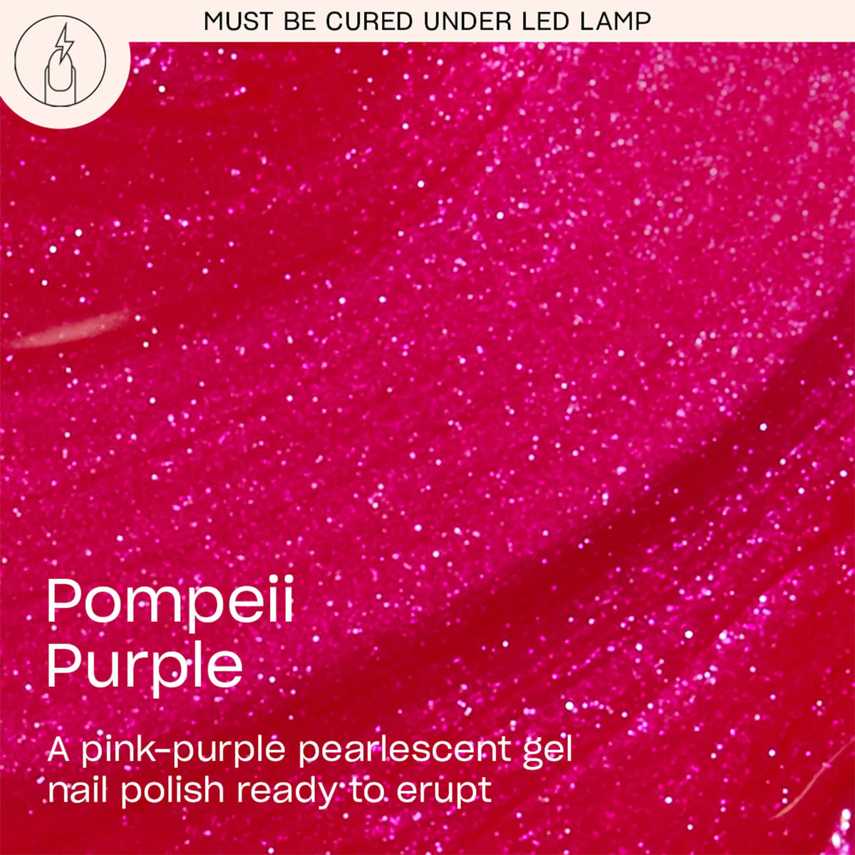 OPI Pompeii Purple brush stroke demonstrating smooth Intelli-Brush application benefit