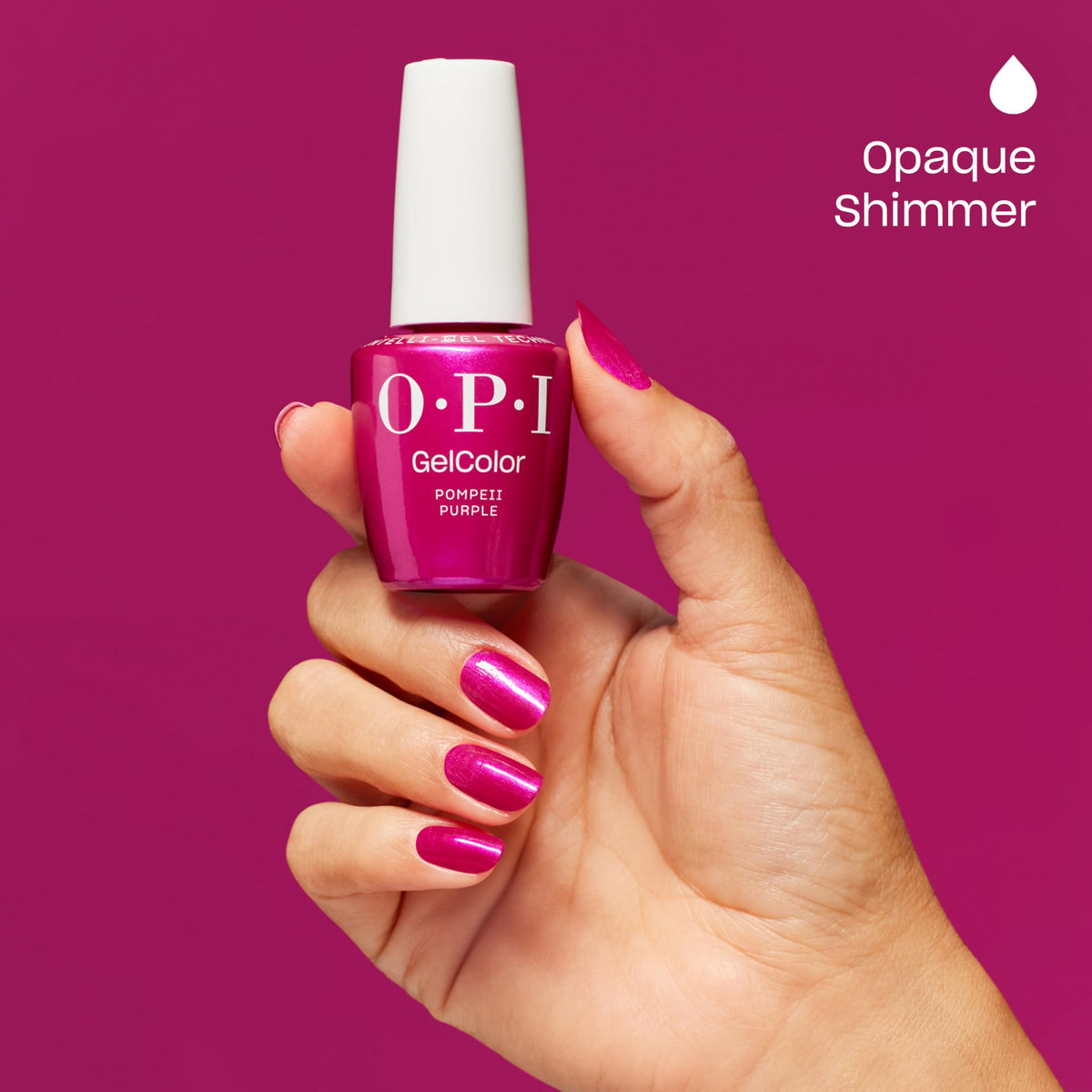 OPI Pompeii Purple close-up of pearl shimmer highlighting multidimensional sheen