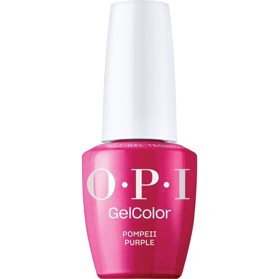 OPI Pompeii Purple bottle front view showing vibrant color and glossy finish
