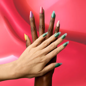 OPI Pose-in-Ivy layered texture demonstrating translucent depth for creative looks