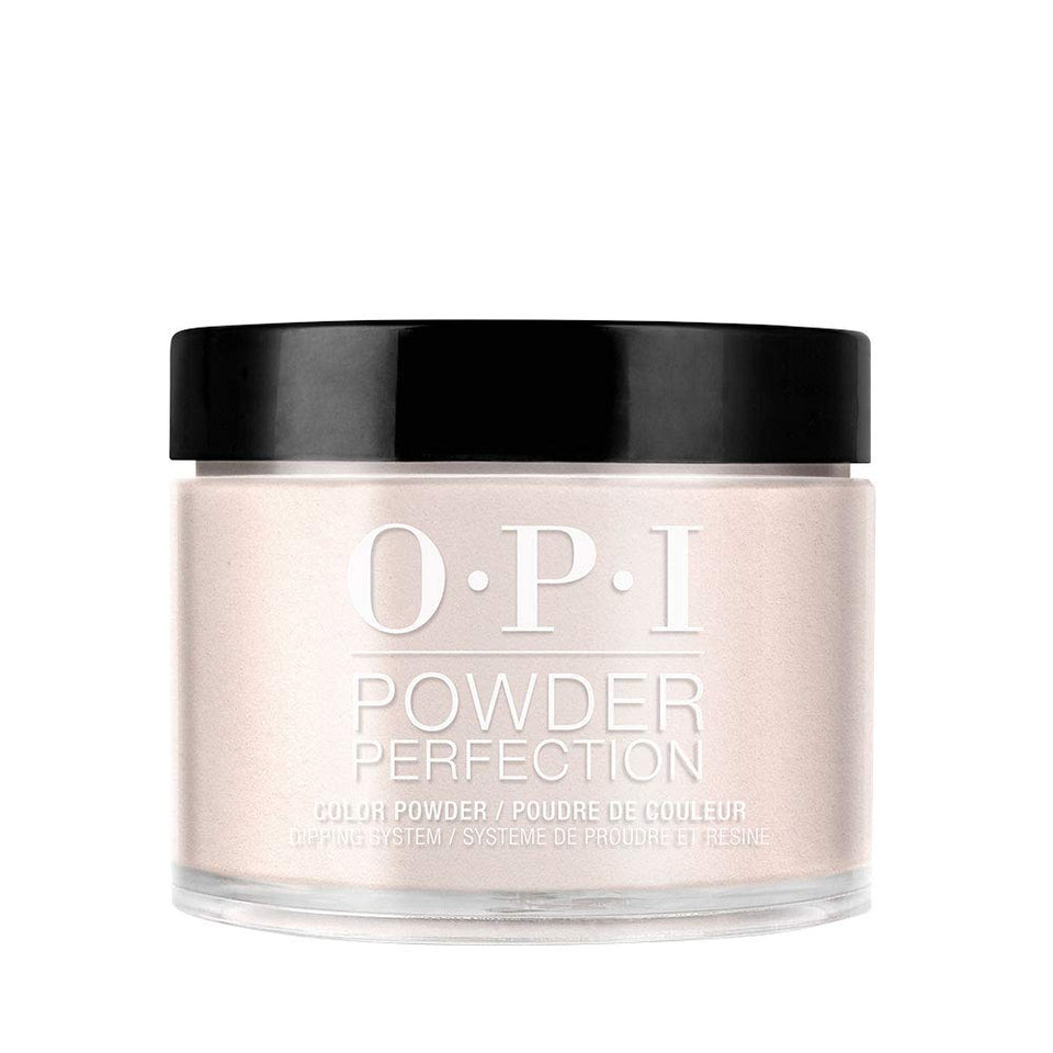 OPI Powder Perfection front packaging shot showing product branding and neutral shade benefit