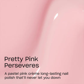 OPI painted fingernails swatch in soft pink showing durable glossy benefit