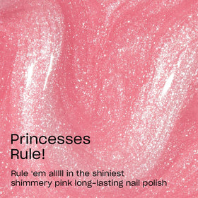 OPI shimmer texture detail highlighting fine pink sparkle and glow