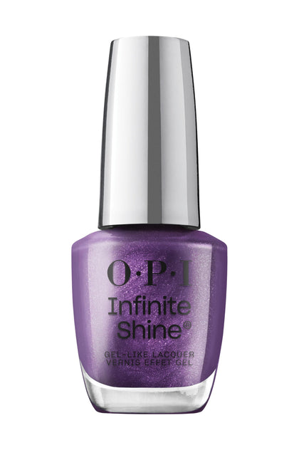 OPI bottle front view showing Purple Reign color and gloss benefit