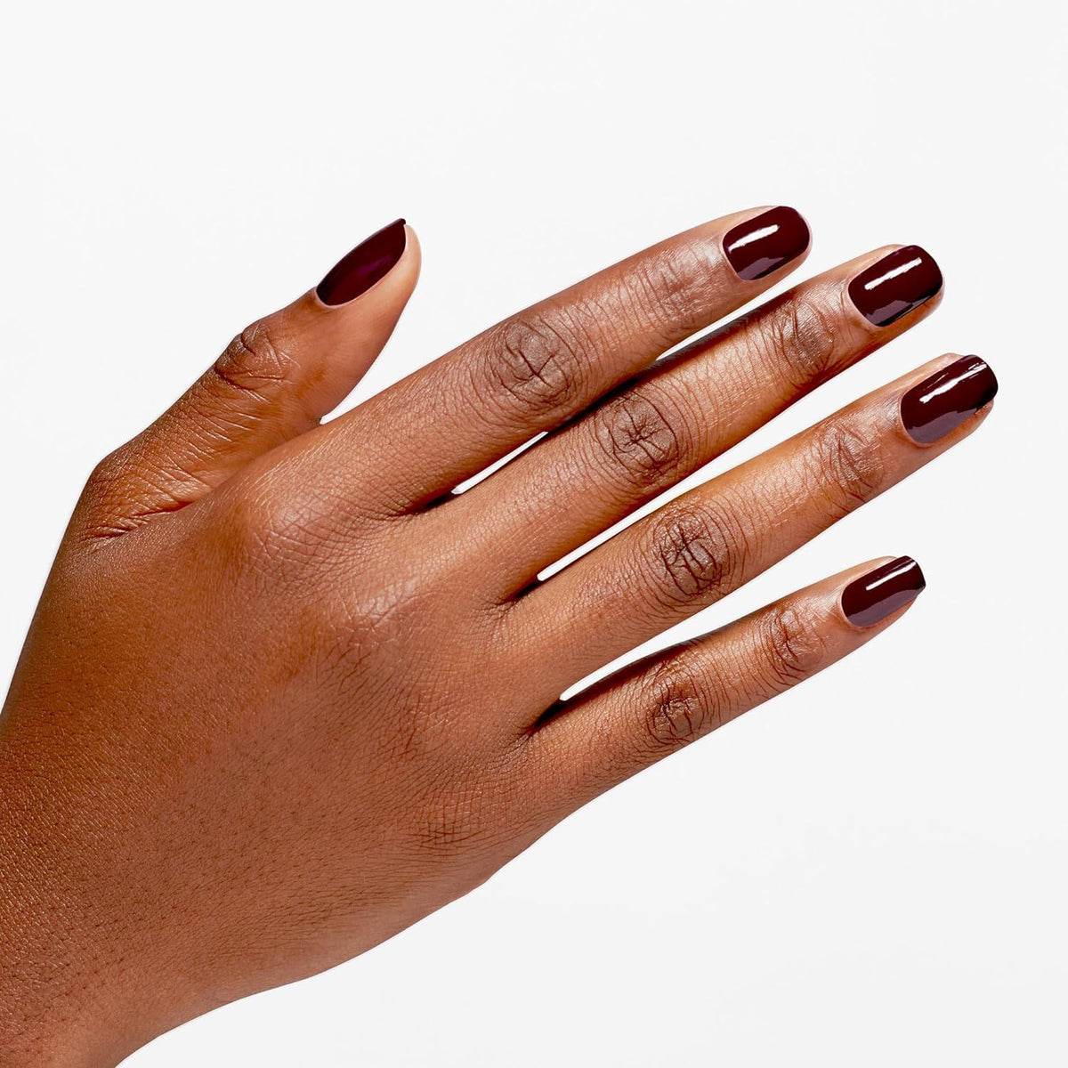 OPI Raisin the Bar on fingernails illustrating salon-quality shine and long-lasting wear