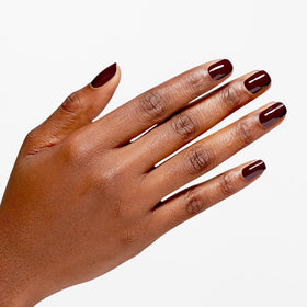 OPI Raisin the Bar on fingernails illustrating salon-quality shine and long-lasting wear