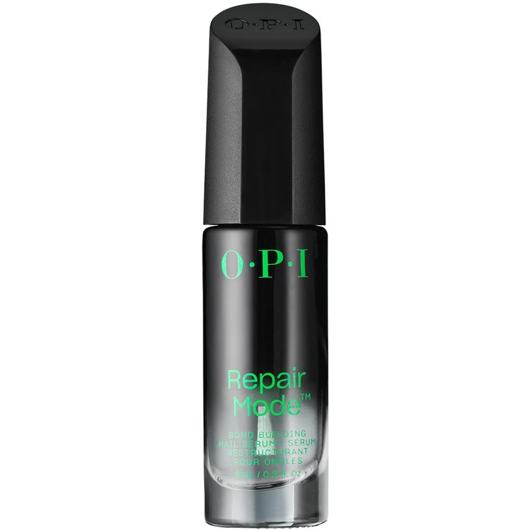 OPI front packaging showing Repair Mode serum and brand benefit