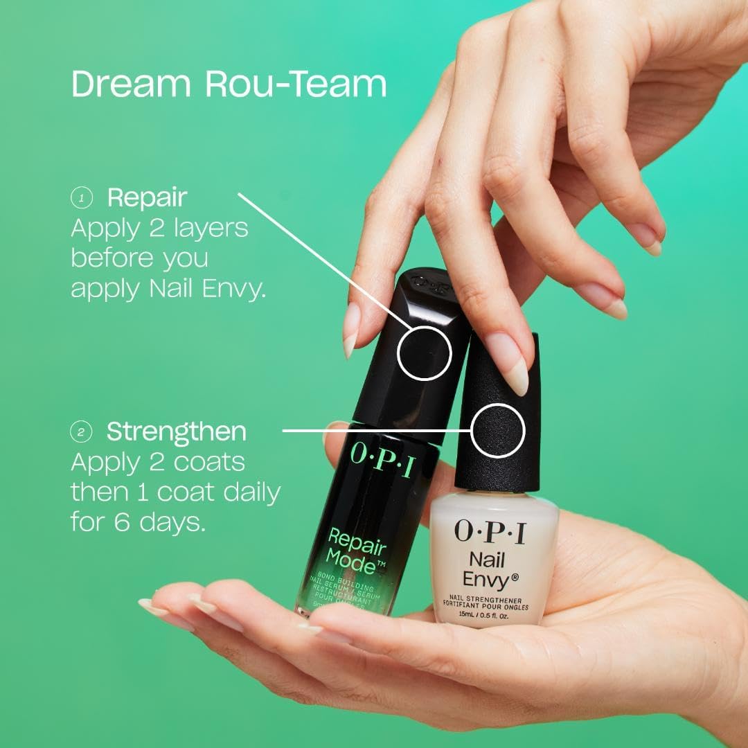 OPI label and ingredient panel highlighting Ulti-Plex Technology benefit