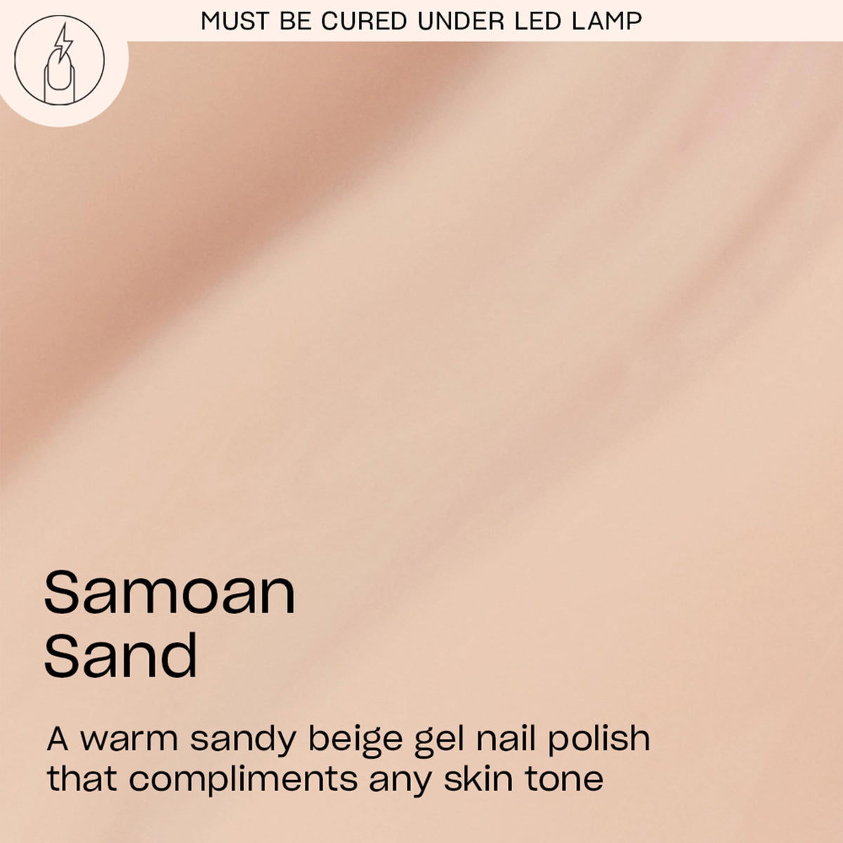 OPI Samoan Sand brush stroke demonstrating smooth Intelli-Brush application benefit