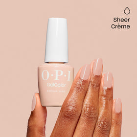 OPI Samoan Sand texture closeup revealing even self-leveling finish and sheen