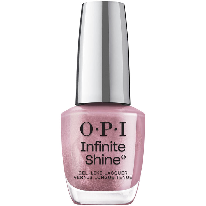 OPI bottle front view showing metallic blush-pink shade and glossy finish