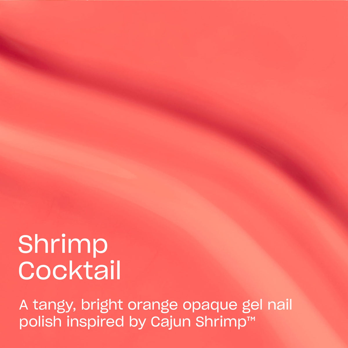 OPI brush stroke detail of Shrimp Cocktail showing smooth Intelli-Brush application