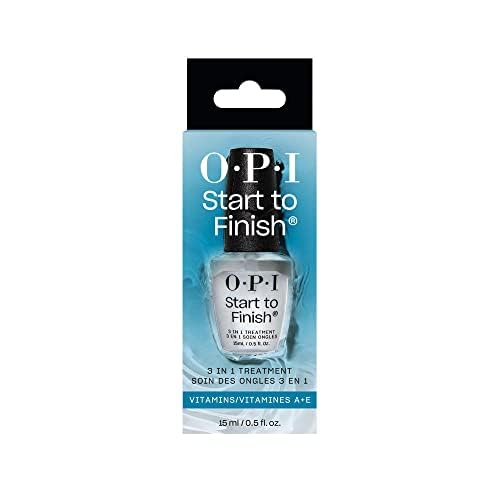 OPI Start to Finish applied in lifestyle setting showing fast-drying convenience