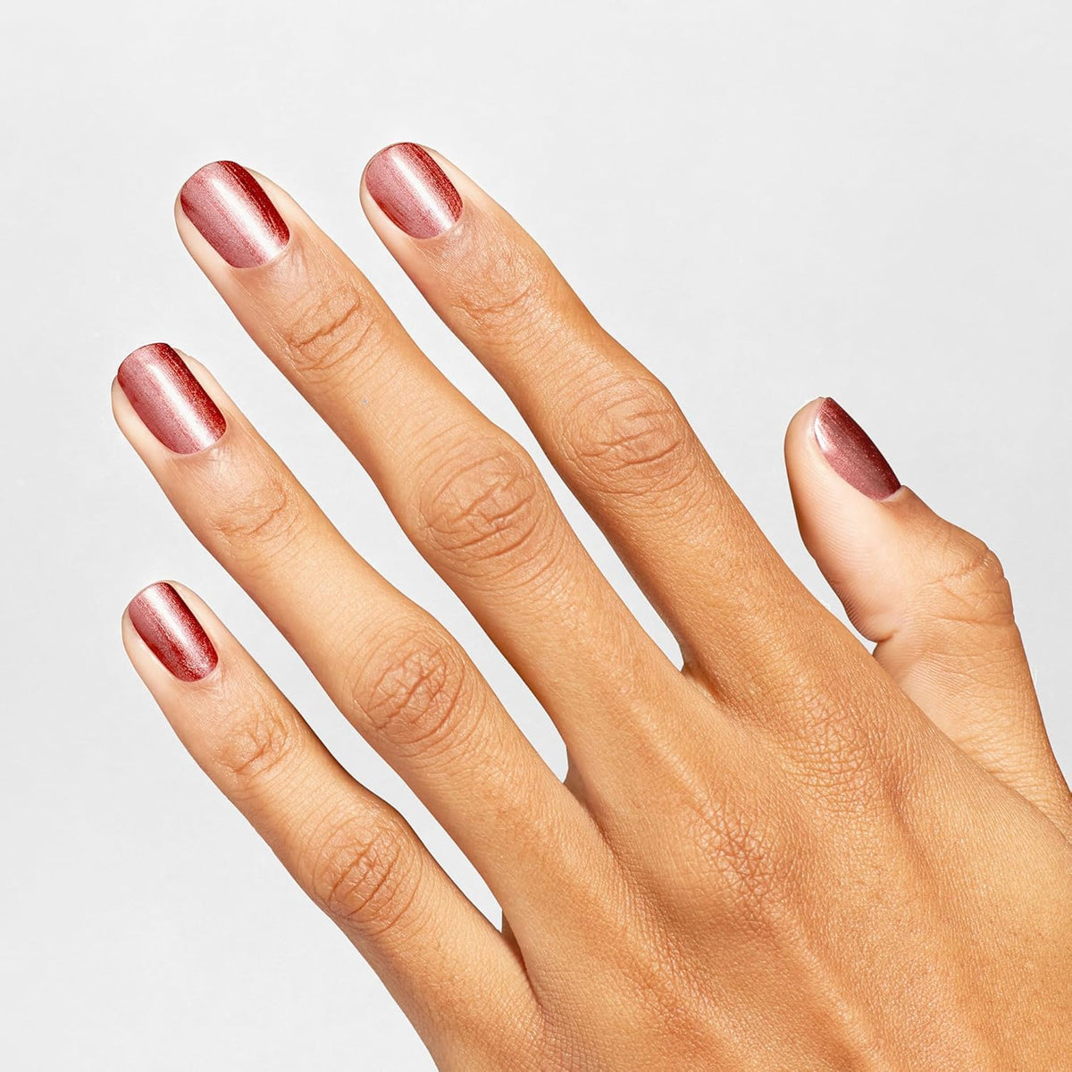 OPI close-up of Stellar Tips metallic shimmer highlighting luminous depth