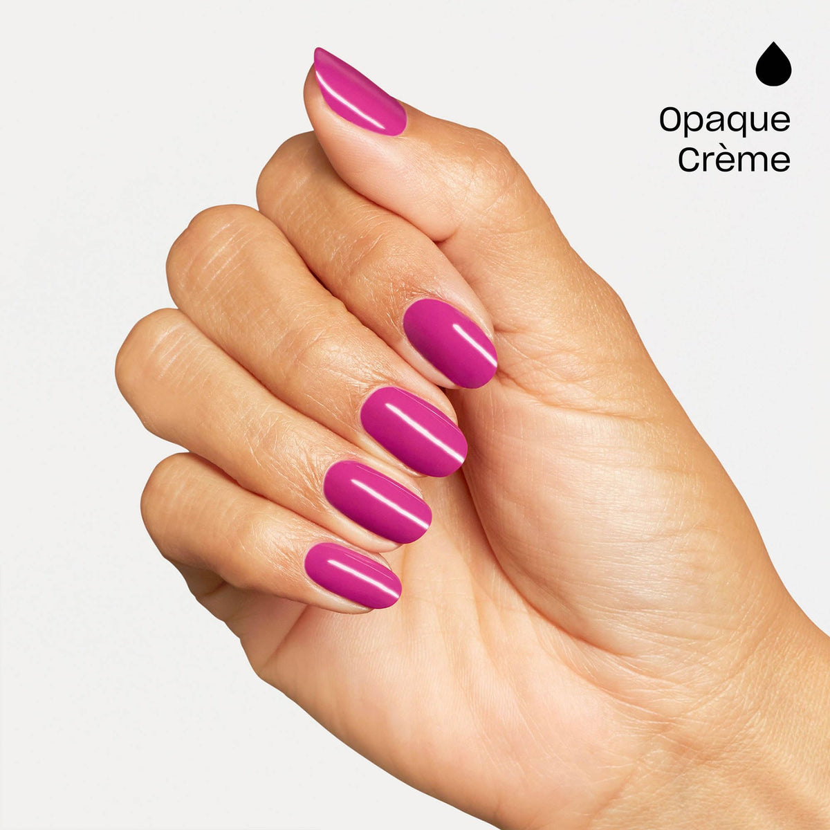 OPI texture close-up of gel finish highlighting smooth, self-leveling sheen