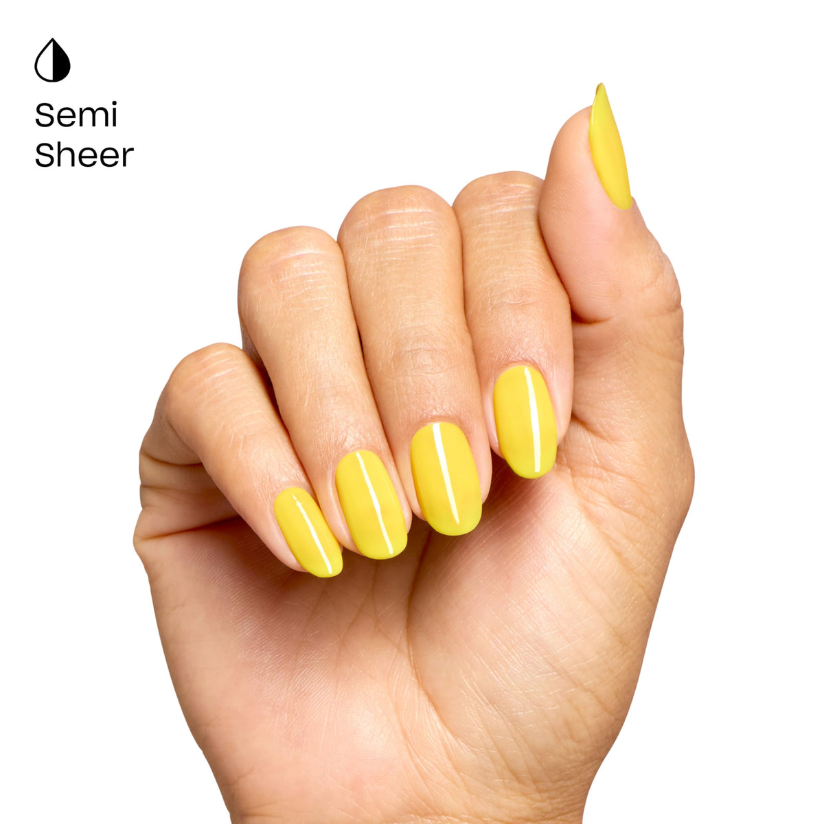 OPI label detail of Sunkissed and Tell showing formula and vegan ingredient benefit