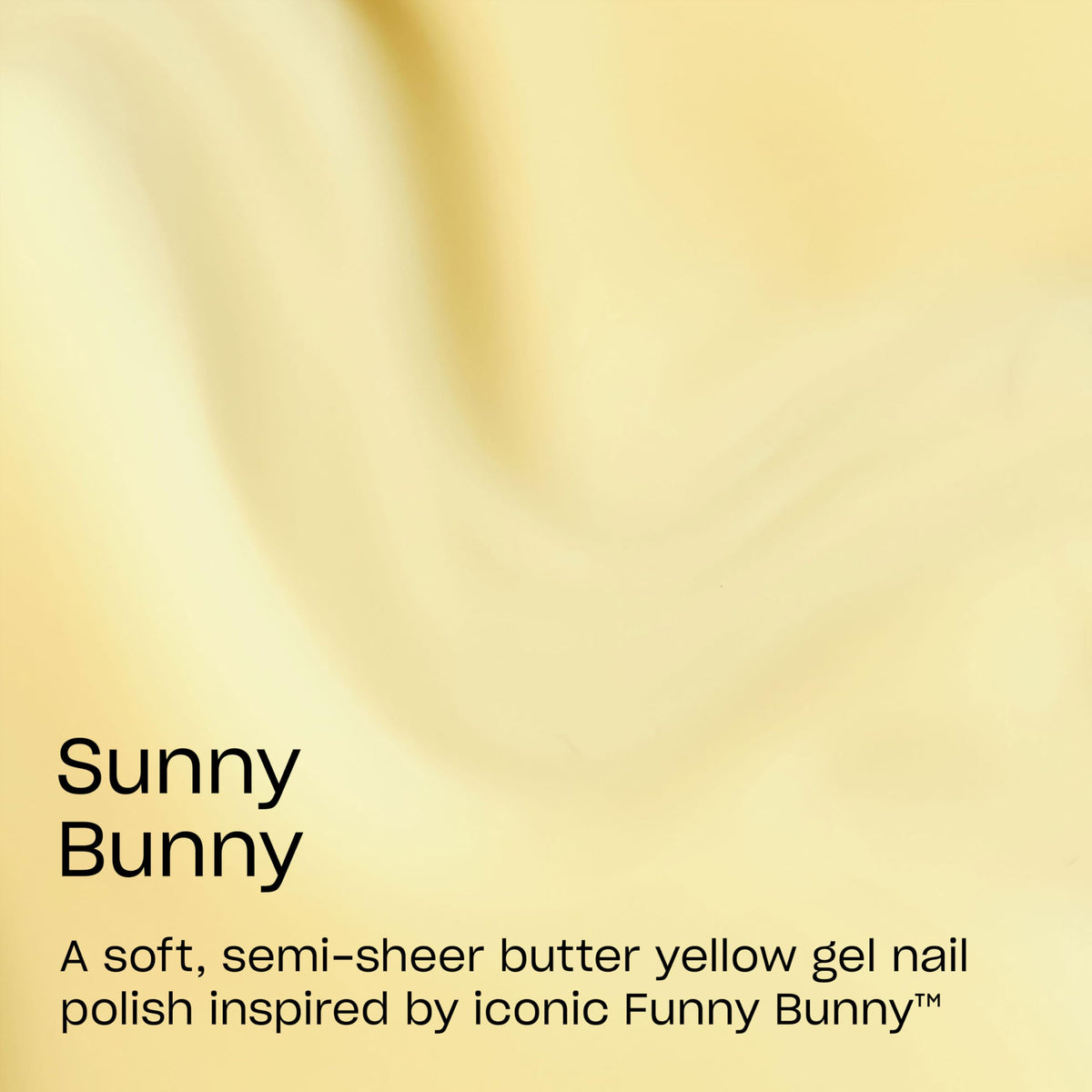 OPI Sunny Bunny label close-up highlighting product name and size