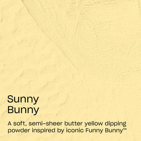 OPI Sunny Bunny close-up texture of powder showing smooth blendability benefit