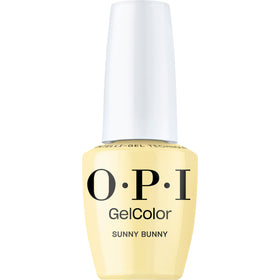 OPI Sunny Bunny bottle front showing warm yellow shade and brand